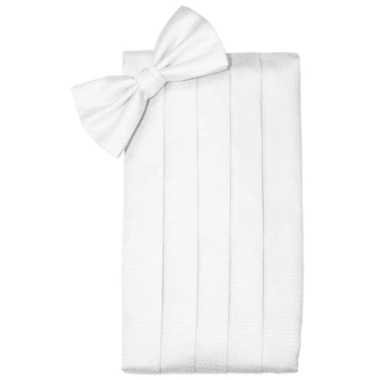 Herringbone Cummerbund & Bow Tie Set