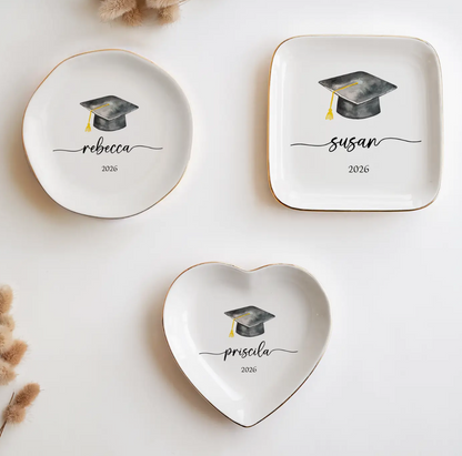 Custom Graduation Cap Ring Dish