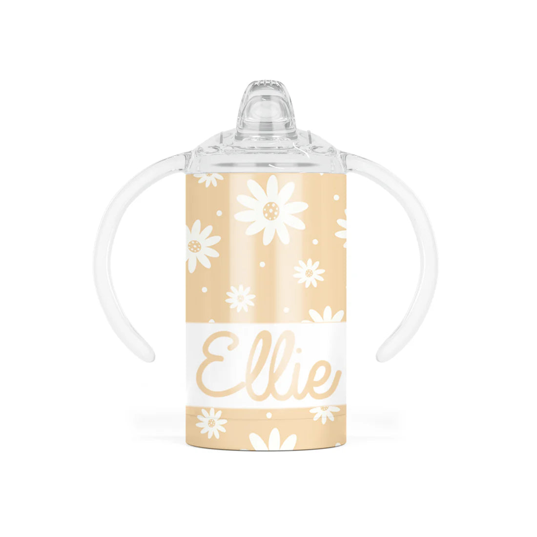 Meadow Yellow Daisy Personalized Sippy 12 oz Tumbler