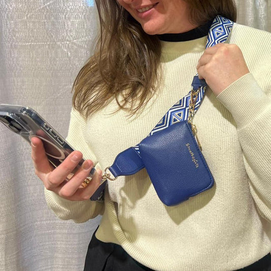 Clip & Go Strap W/Rfid Pouch Diamond Pattern