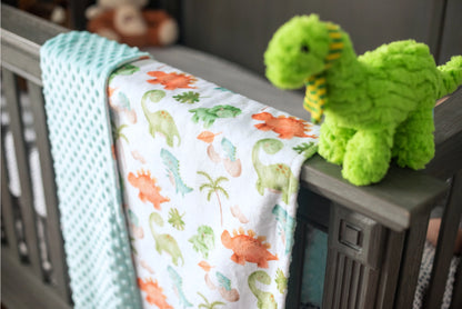 Dinosaurs - Minky Blanket