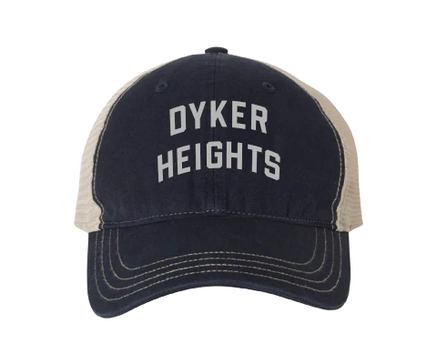 Dyker Heights Brooklyn Classic Sport Vintage Hat in Navy/Vanilla