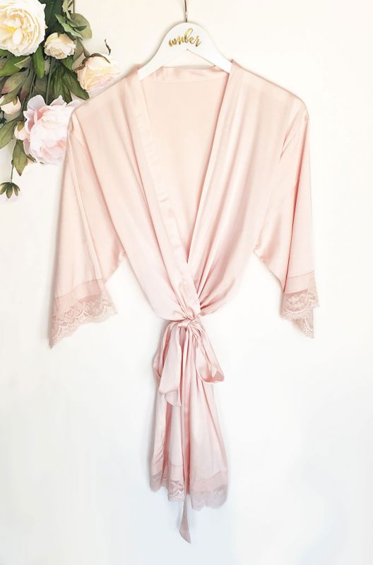 Personalized Satin Lace Robes