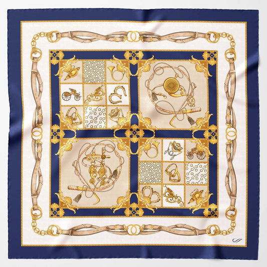 Vittoria - Silk Foulard - Blue