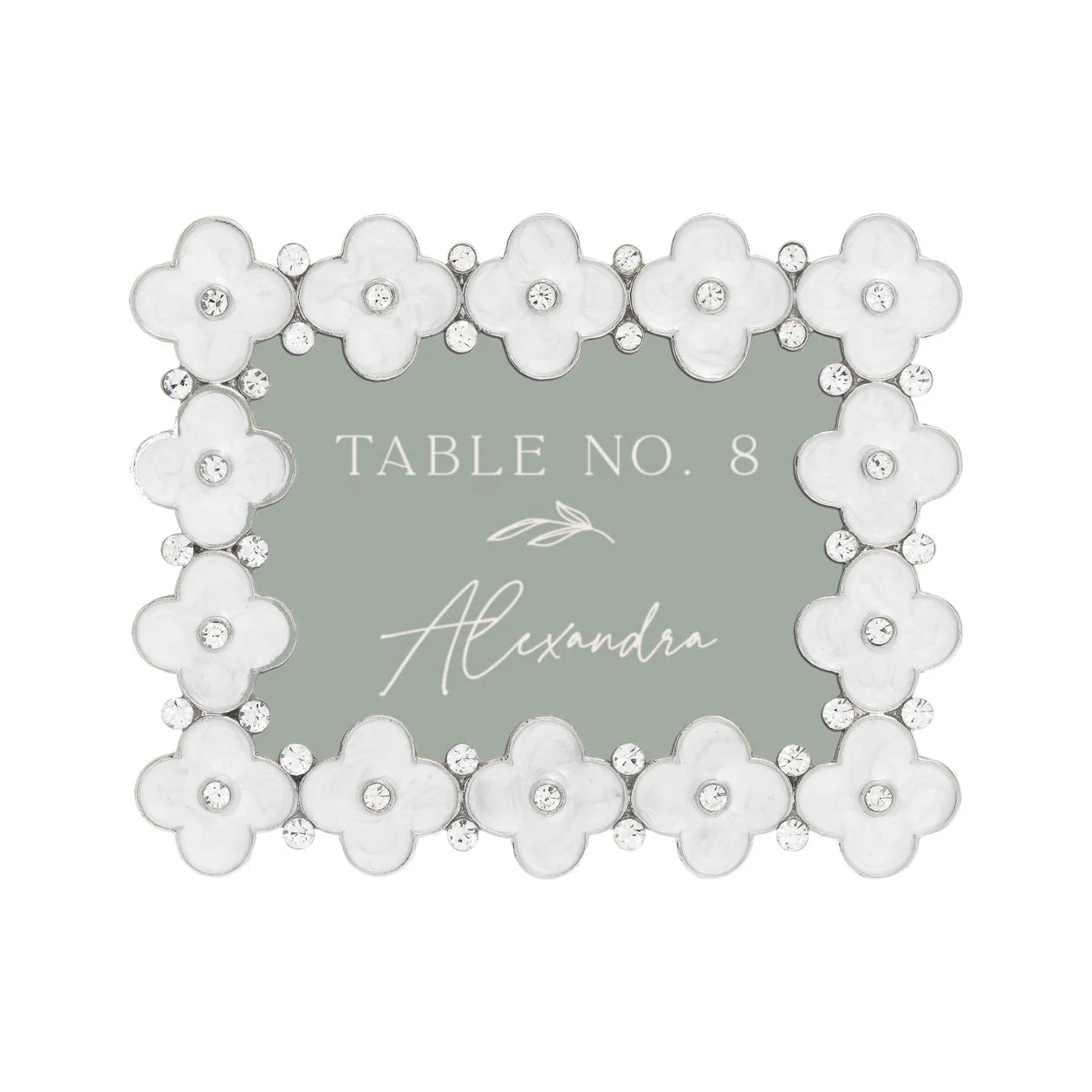 Enamel Clover Frame - 2.5" x 3.5"