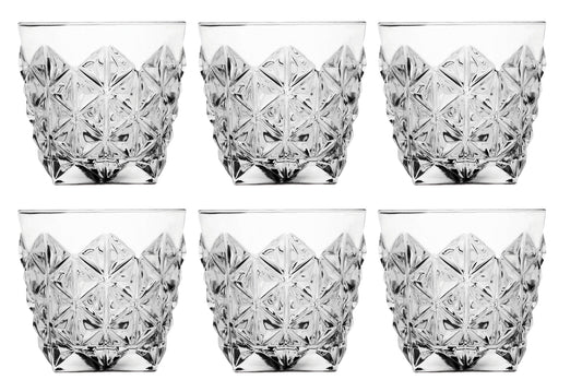 Enigma Double Old Fashion, 12.5 oz. Set of 6 -By Barski