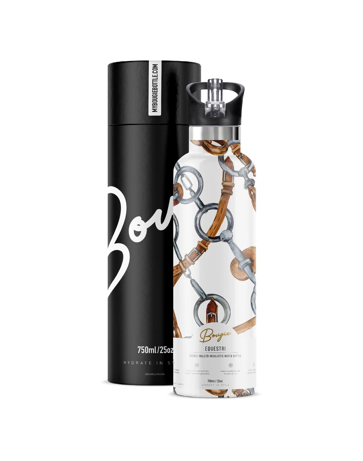 Equestri | Scarf 25 oz Insulated Water Bottle