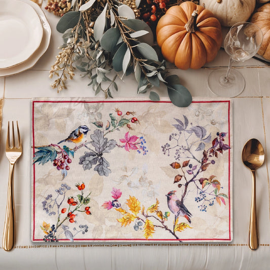 Equinoxe - Beige - Placemats 100% Cotton 13" X 19" - Set of 4
