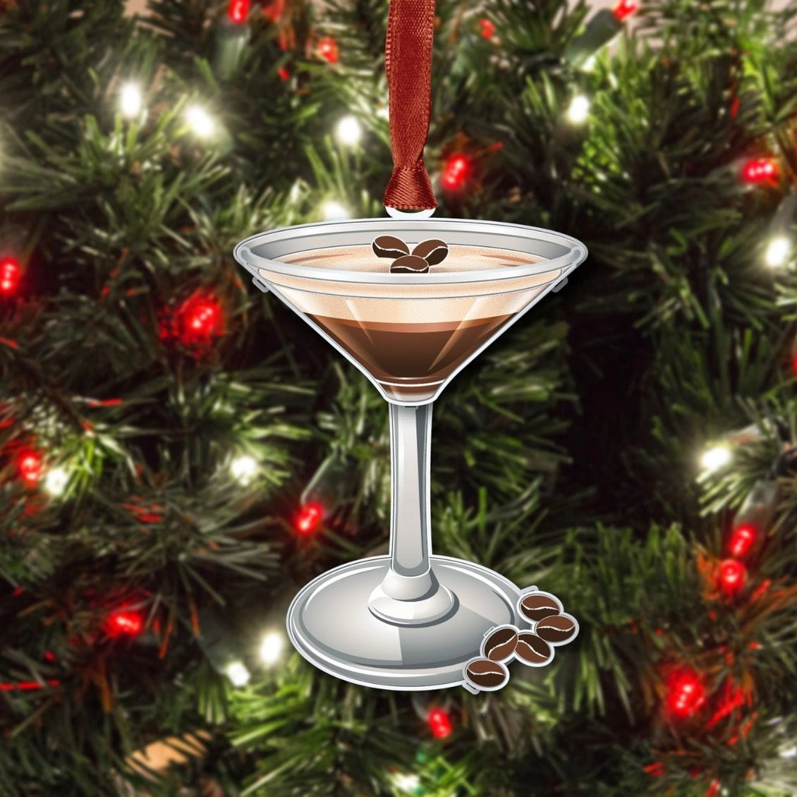 Espresso Martini Brass Ornament