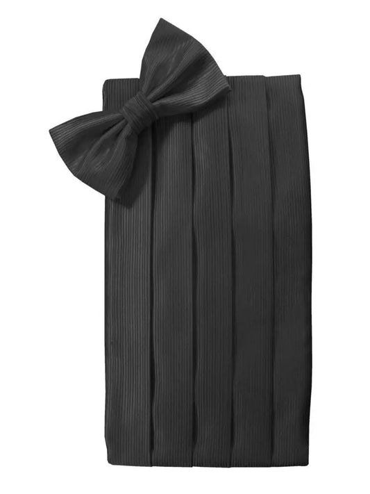 Faille Silk Cummerbund & Bow Tie Set