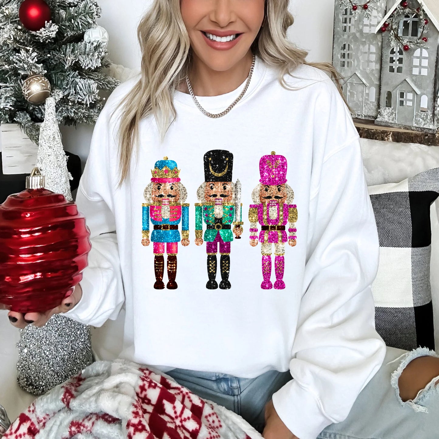 Faux Glitter Nutcracker Shirt