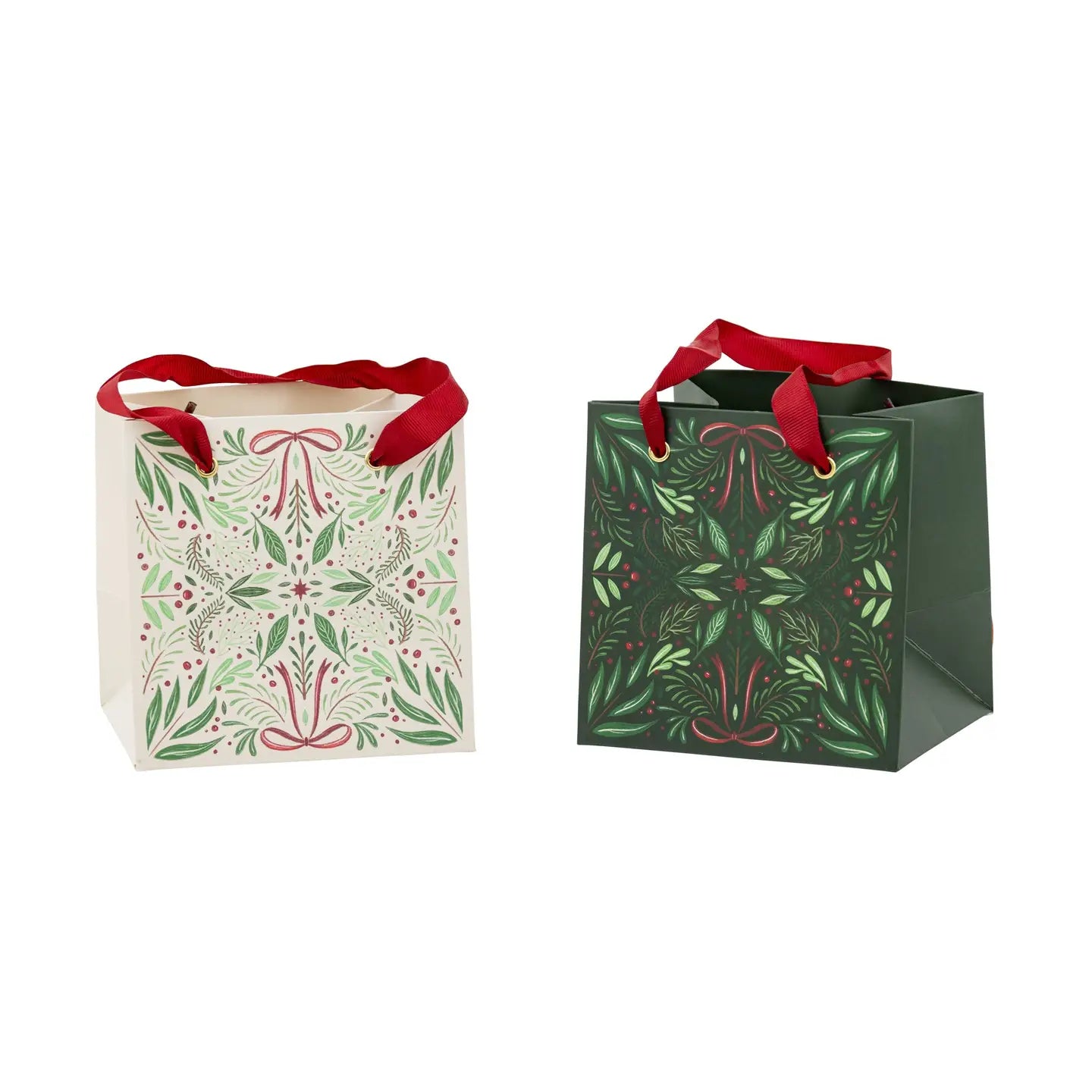 Folk Christmas Gift Bag Set of 6