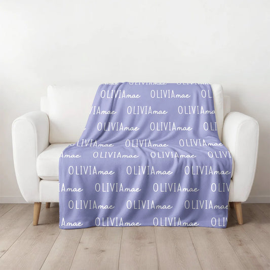 Font Duo Personalized Blanket