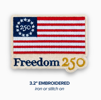 Freedom 250 Commemorative Patches - Officially Licensed