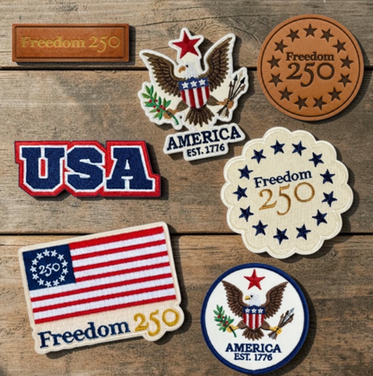 Freedom 250 Commemorative Patches - Officially Licensed