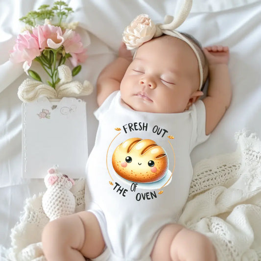 Fresh Out of the Oven Sourdough Bread Baby Onesie
