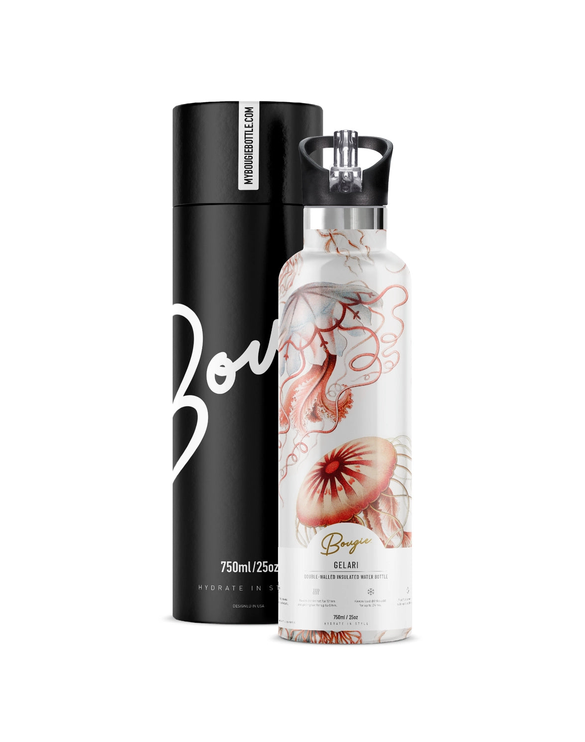 Gelari | Jellyfish 25 oz Insulated Water Bottle