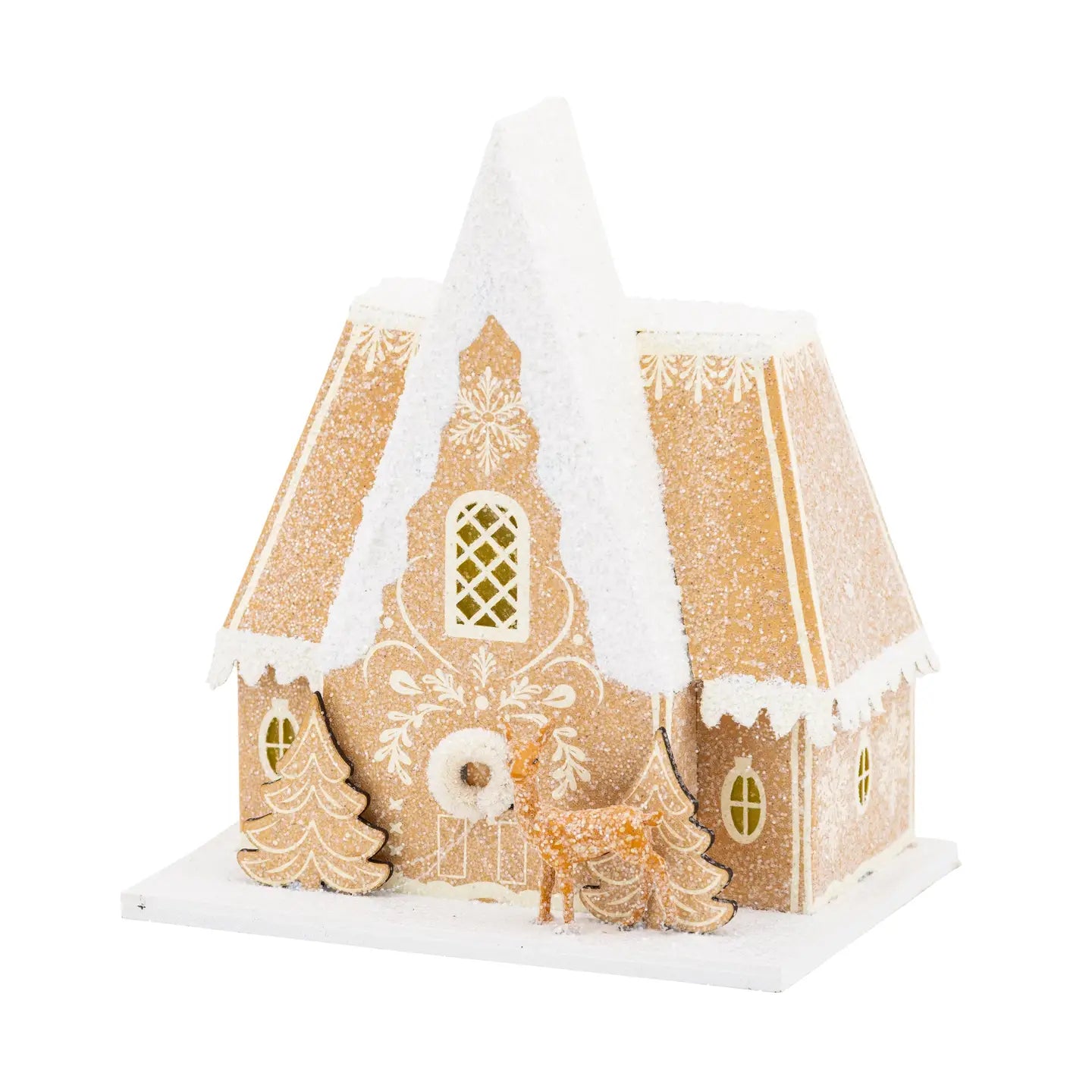 Gingerbread Chalet Village Decor