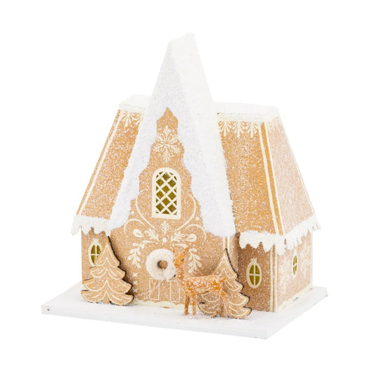 Gingerbread Chalet Village Decor