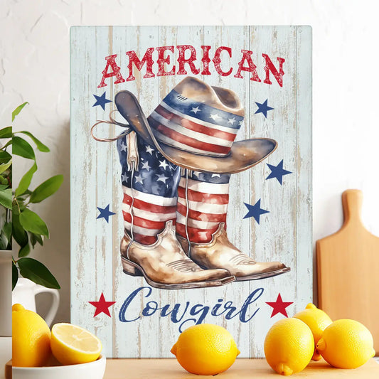 Glass Trivet Western American Cowgirl Boots - NY Gift Boutique