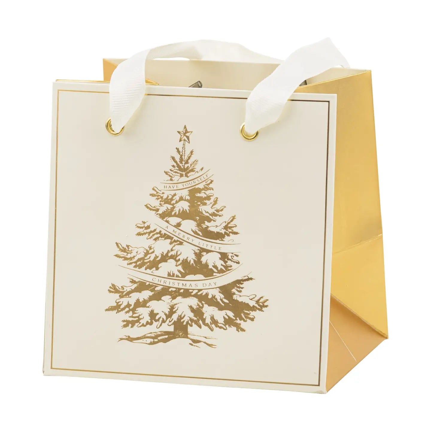 Gold Tree Gift Bag Set of 6