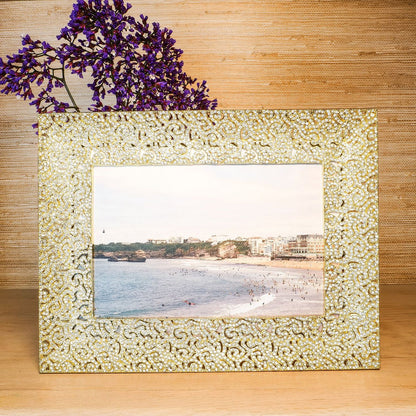 Gold Biarrtiz  5" x 7" Frame by Olivia Riegel