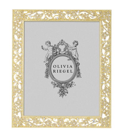 Gold Flora 8" x 10" Frame by Olivia Riegel
