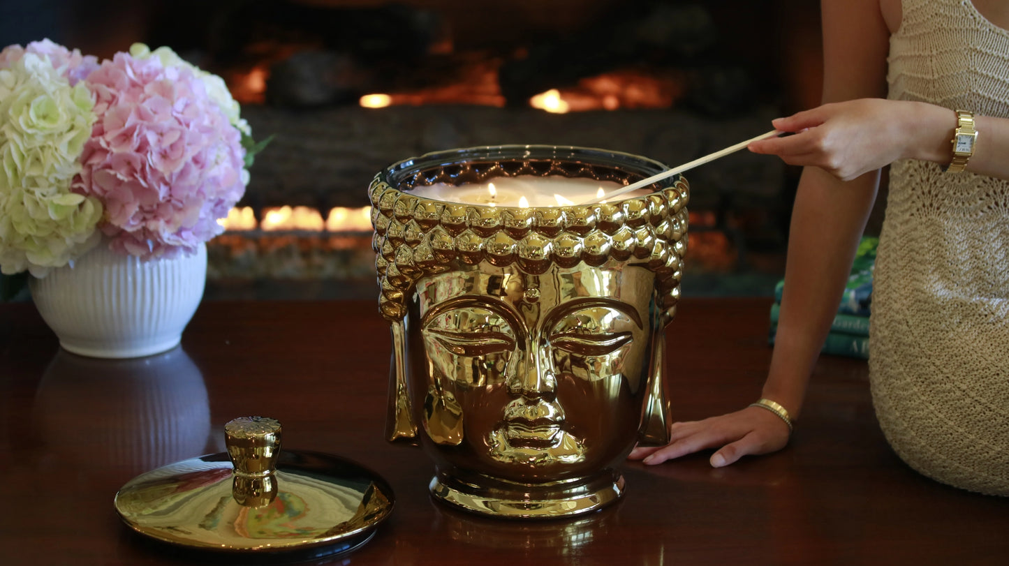 Gold Grande Buddha Candle