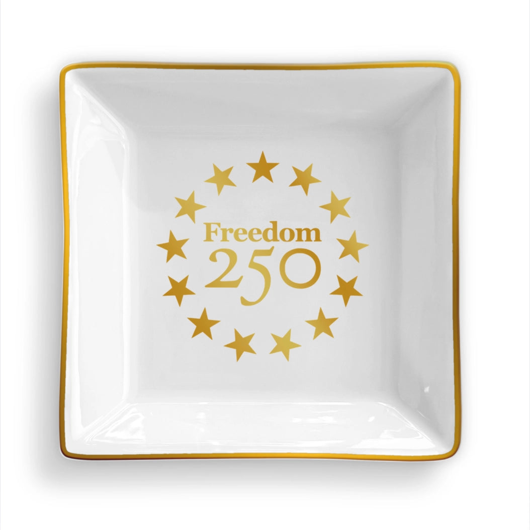 Gold Stars 250 Square Trinket Tray Dish - Officially Licensed - NY Gift Boutique