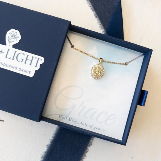 Grace - Holy Mary - Necklace -Gold - NY Gift Boutique