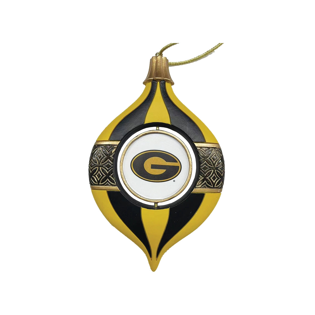 Grambling 5.5" Spinning Bulb Holiday Ornament