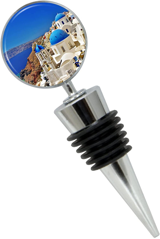 Greece Wine Bottle Stopper in Gift Box