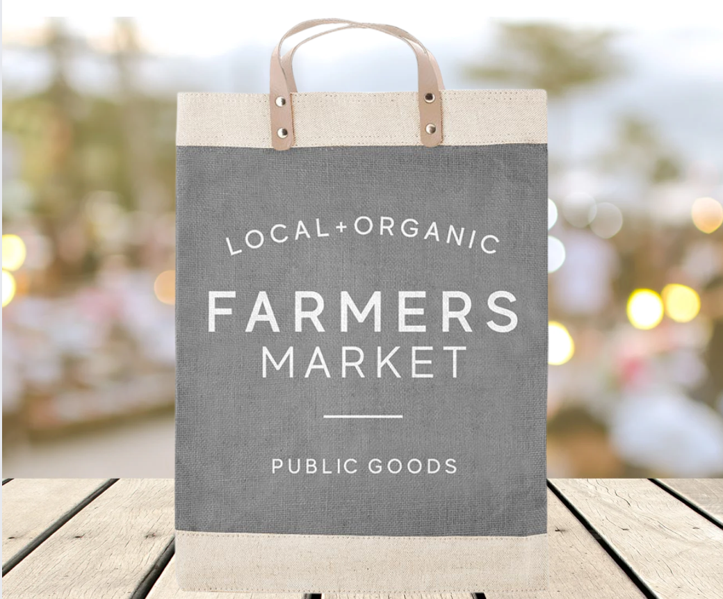 Grey Market Tote - Farmer's Market