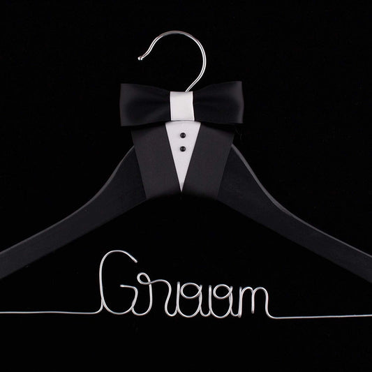 Groom Tux Wedding Hanger
