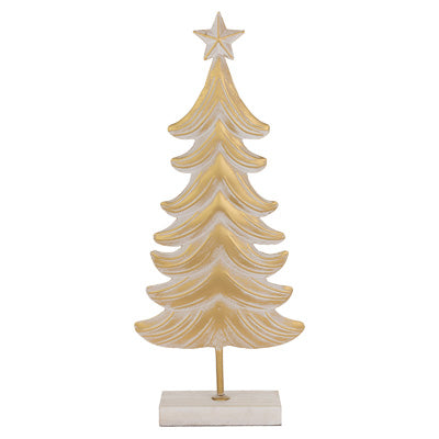 Large Metal White & Burnished Gold Tree (Avail after July 2024)
