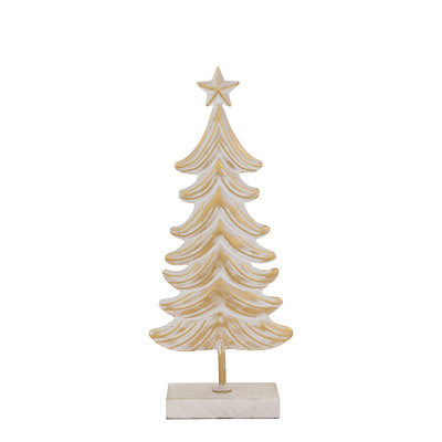 Medium Metal White & Burnished Gold Tree (Avail after July 2024)