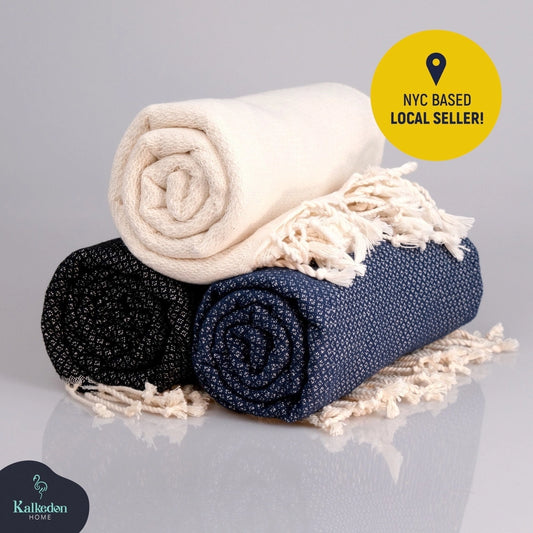 Handwoven Luxury Turkish Towel/Throw Blanket - NY Gift Boutique
