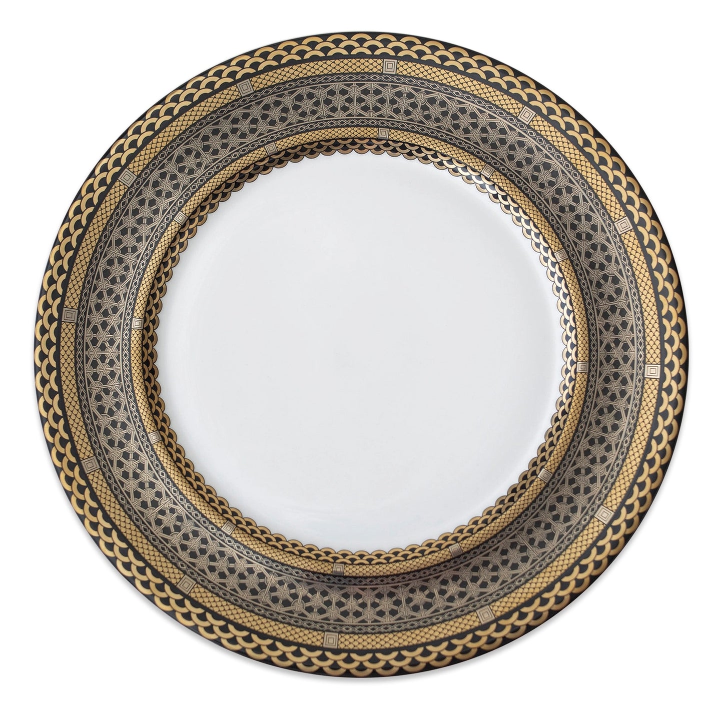 Hawthorne Onyx Gold & Platinum Charger Plate