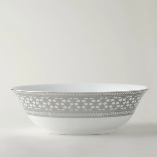 Hawthorne Ice Platinum Medium Serving Bowl