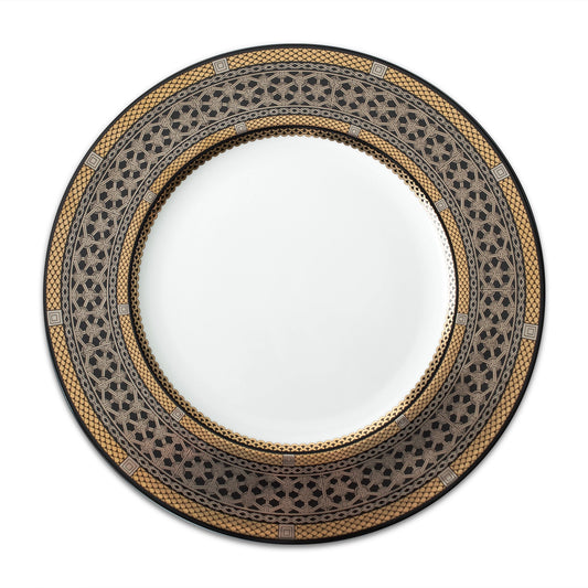 Hawthorne Onyx Gold & Platinum Dinner Plate