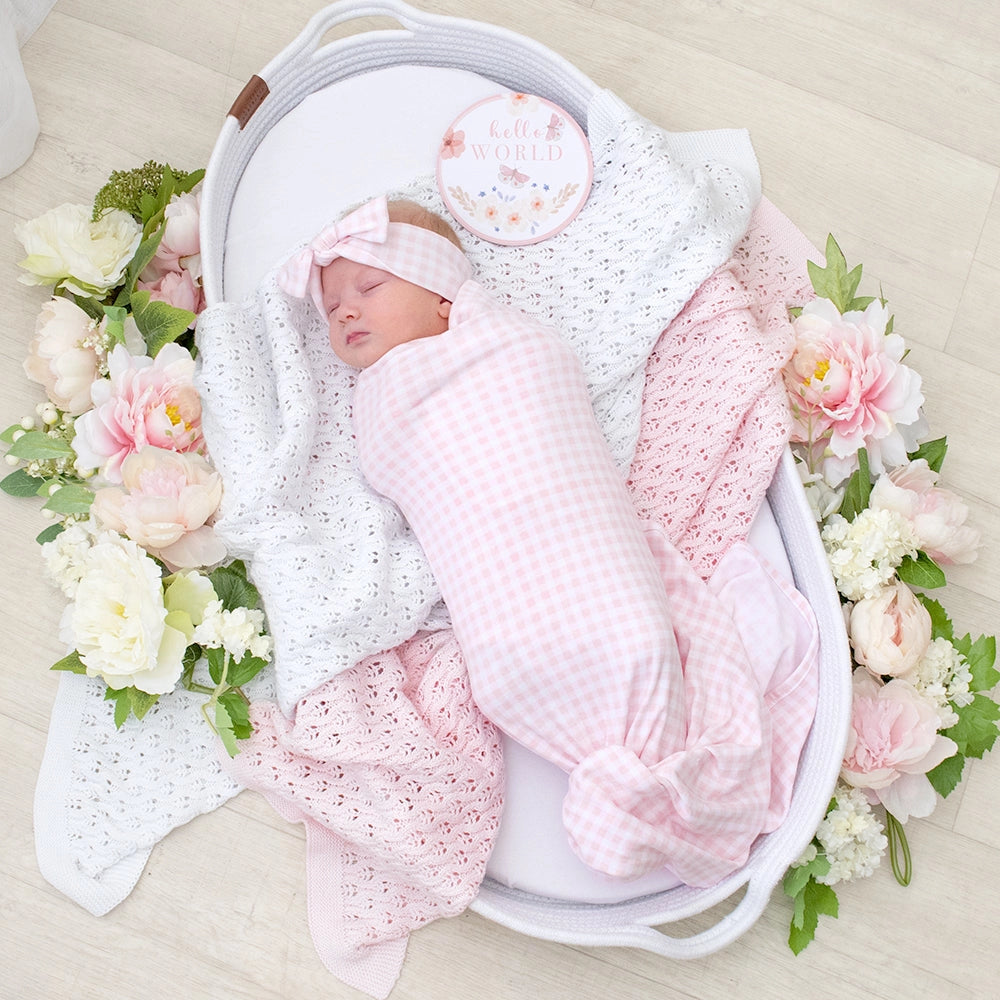 Hello World Gift Set - Pink Gingham
