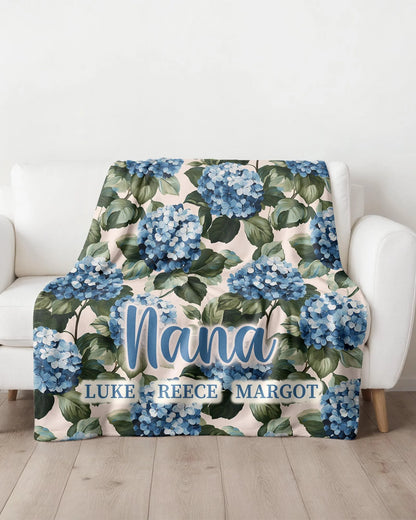 Hydrangea Family Blanket