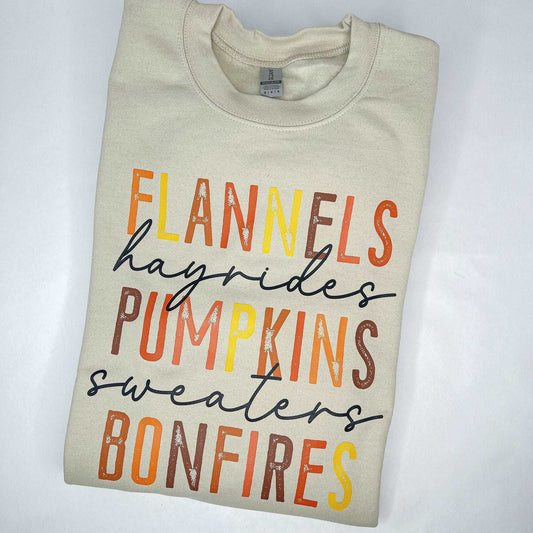 Flannels and Hayrides Shirt (Tee or Sweatshirt)