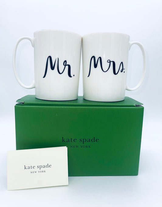 Mr & Mrs 2Pc. 12oz. Mug Set - White