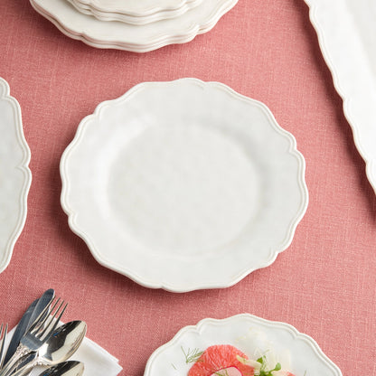 Isabella Cream Melamine Dinner Plate 11" Set of 12