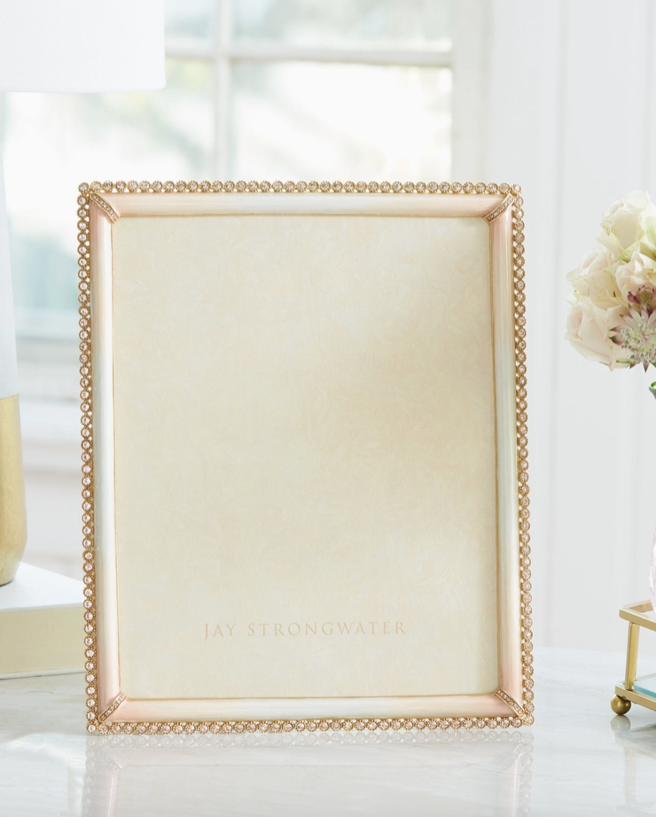Jay Strongwater Laetitia Stone Edge 8" x 10" Frame – Boudoir