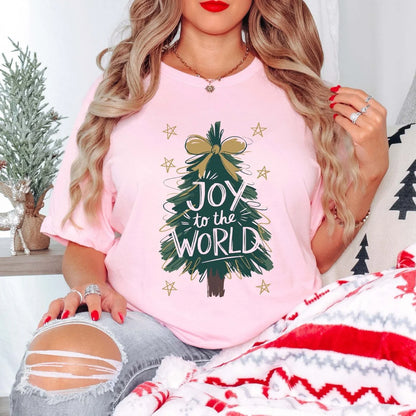 Joy To The World Tree Graphic Tee