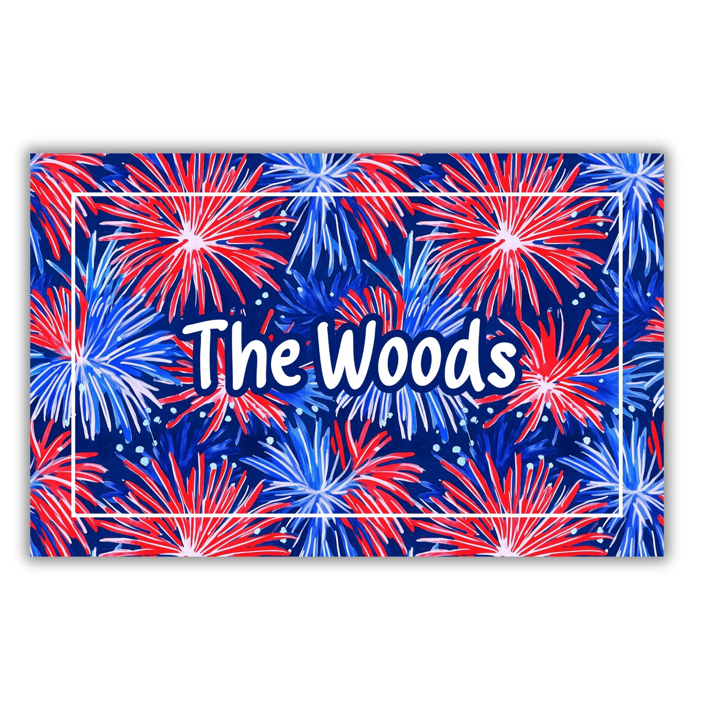 July4th Fireworks Door Mat