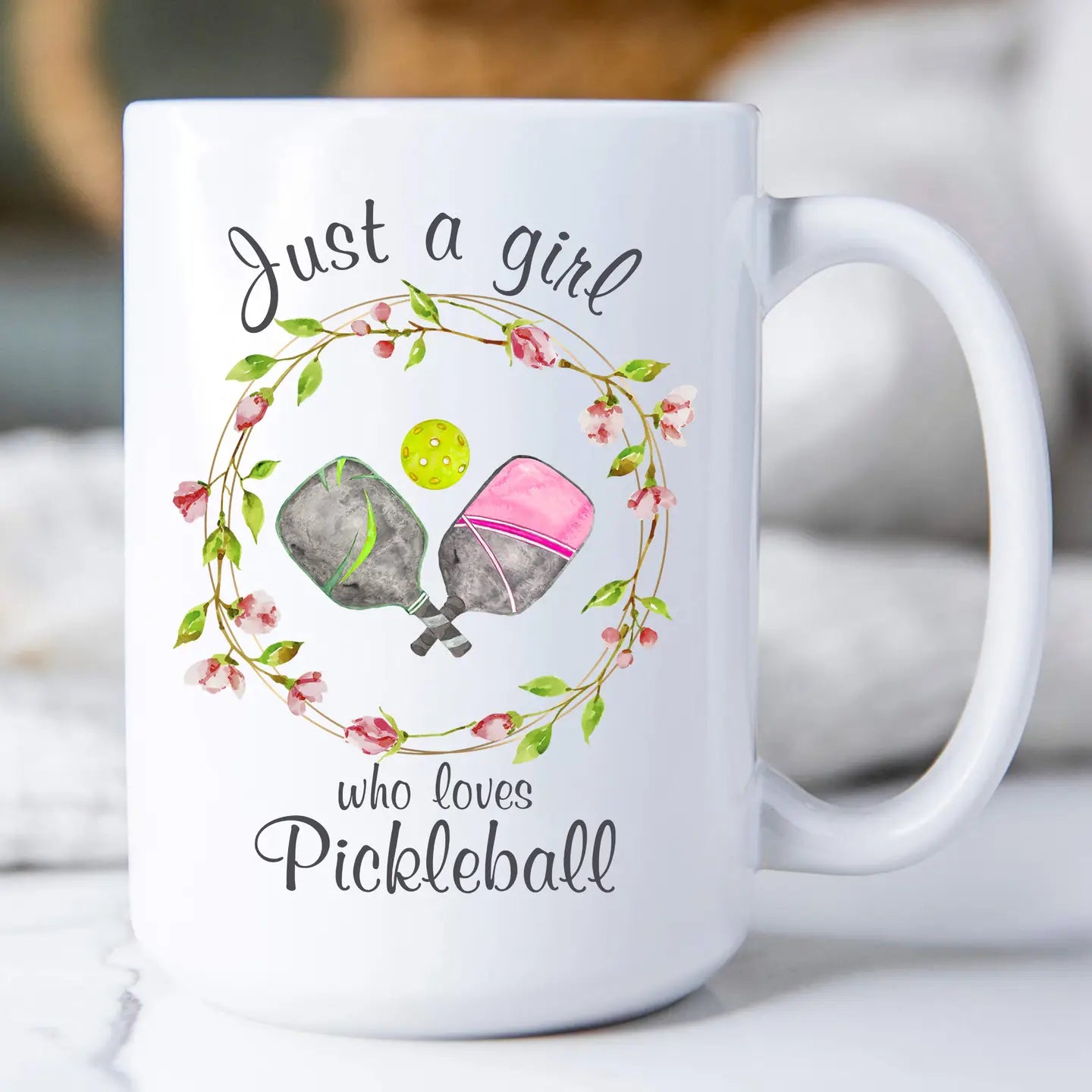 Just A Girl Who Loves Pickleball Coffee Mug