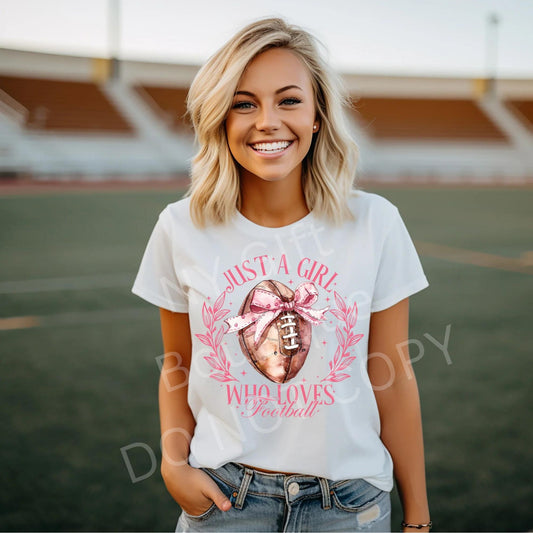 Just a Girl Who Loves Football Women's Shirt